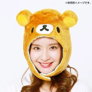 Rilakumma brown bear hat plush costume san-x